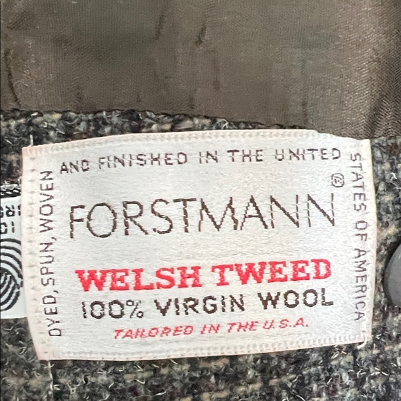 Vintage Cropped Brown Checkered Tweed Jacket - Picture 6 of 10